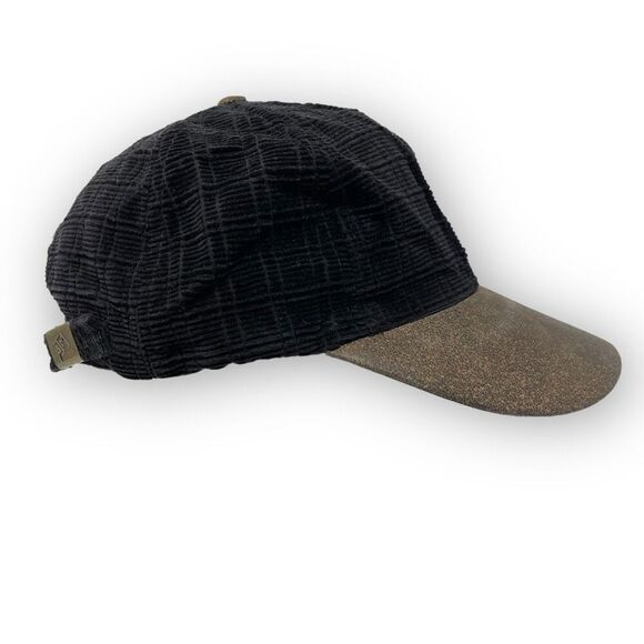 Vintage Kenworth Trucks Corduroy Strapback Hat Cap Black Tan OSFM - Picture 4 of 8